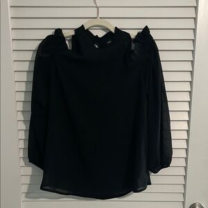 Trouve Chic Black Blouse